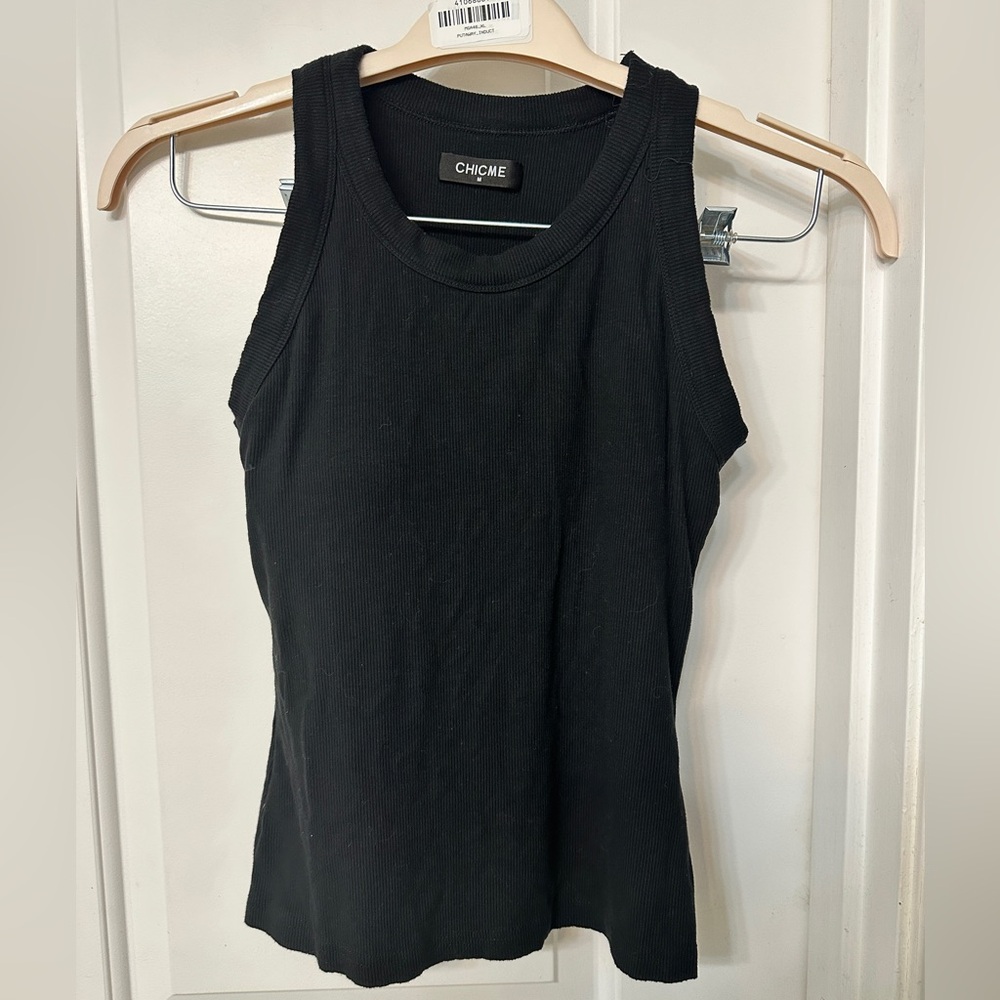 Chicme Ribbed Built In Bra Tank
